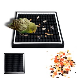 Bird Slow Feeder Mats Parrot Foraging Feeder Silicone 2 Pieces