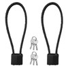 Pack of 2 Cable Lock with Key, Robust Padlock with