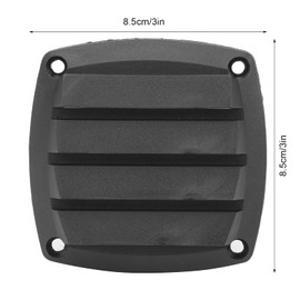 3 Inch Ventilation Grille for Boat, Black Square Marine Ventilation Grille Boots, Ventilation Grille, Ship Ventilation Duct Cover for Yacht, Cabin