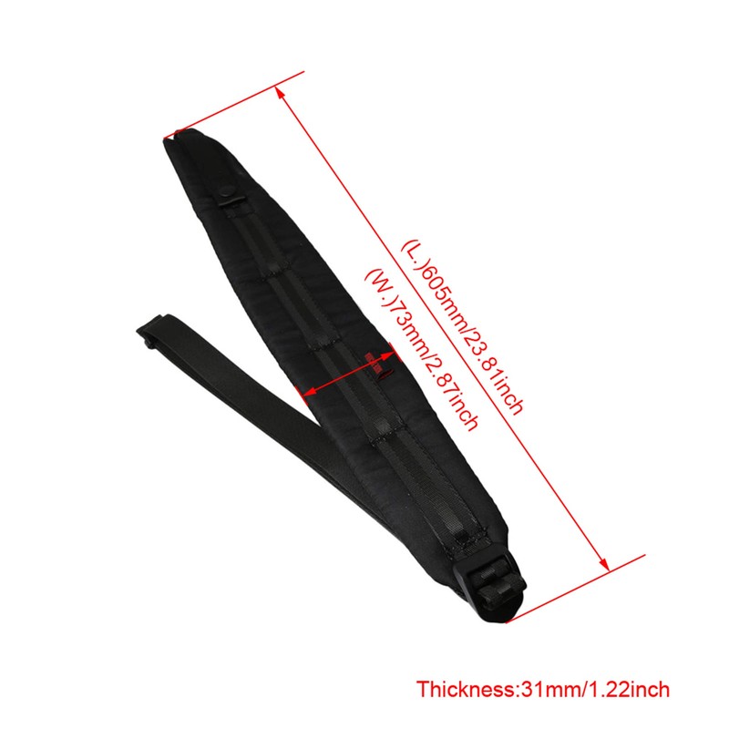 Yibuy Comfort Permeability Thick Mesh Padded Accordion Strap 120 Base