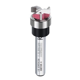 MOXPIFY Top Bearing Flush Trim Bit, 3-Flute Router Cutter 6.35mm Shank, 12.7mm Cut Diameter & 3.2mm Cut Length, Flush Trim Cut Router Bit For Woodworking