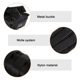 MiOYOOW Molle Radio Pouch, Portable Walkie Talkie Holster Radios Holder for Outdoor Hunting Camping Hiking Fishing