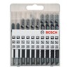 Bosch Professional 2607010629 10-Piece Basic for Wood Jigsaw Blade Set