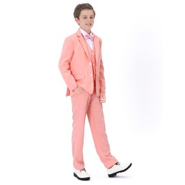 A&J DESIGN Boys Suit Size 16 Easter Outfit Wedding Ring Bearer Outfit Pink