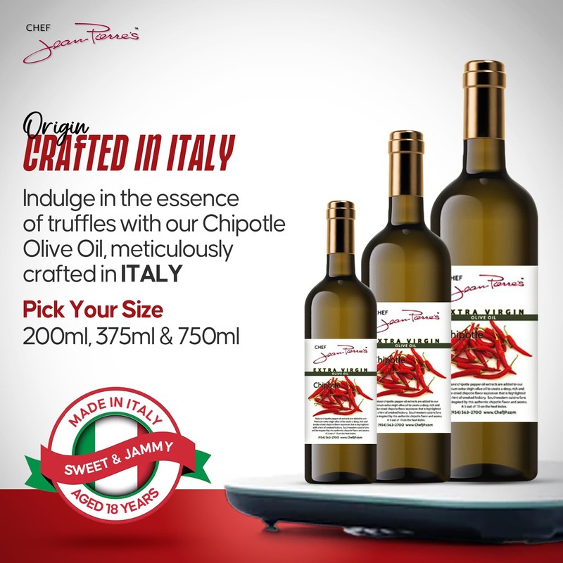 Chef Jean Pierre's Extra Virgin Chipotle Olive Oil - 750ml(25oz)