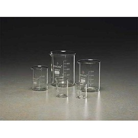 Glass Beaker Set, Low Form, 10 to 40mL, 20 to 80mL, 25 to 200mL, 100 to 500mL, 100 to 900mL, 1 EA
