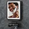 Heated Shower Mirror Fogless for Shaving, 3 Colors Stepless Dimmable