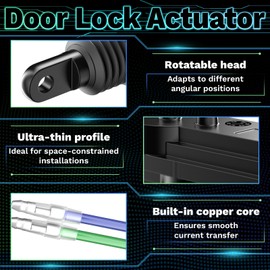 2 PCS 12v Door Lock Actuator Kit, Universal Power Mode Door Lock Actuator with Tool Set, 2 Wire Electric Blend Door Lockout Actuators, Adds Power Doors Locks to Most Vehicles