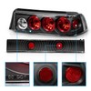 AmeriLite 3 Door Taillights 3 Pcs Black for Honda Civic