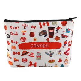 PXTIDY Canada Vacation Gift Canada Trip Travel Accessories Bag Canada Journey Makeup Bag for Traveler Travel Tourist Gift