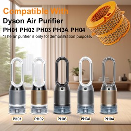 Replacement Filter for Dyson PH01 PH02 PH03 PH04 PH3A Air Purifier Humidify+Cool, Activated Carbon Filter Compatible with Dyson Purifier, Filter Replacement for Even Air Humidification