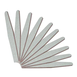 PROFICO 25 x Diamond Nail File, Grit 100/180, Premium Quality Nail File Set for Gel Nails, Natural Nails, Grey (Zebra))