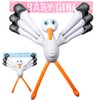 New Arrival Inflatable Stork 2 Banners Newborn Baby Birthday Shower