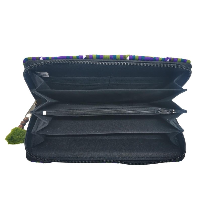 PANASIAM Akha Tribe Wallet Ethnic Cotton Purse Vegan & Fair,