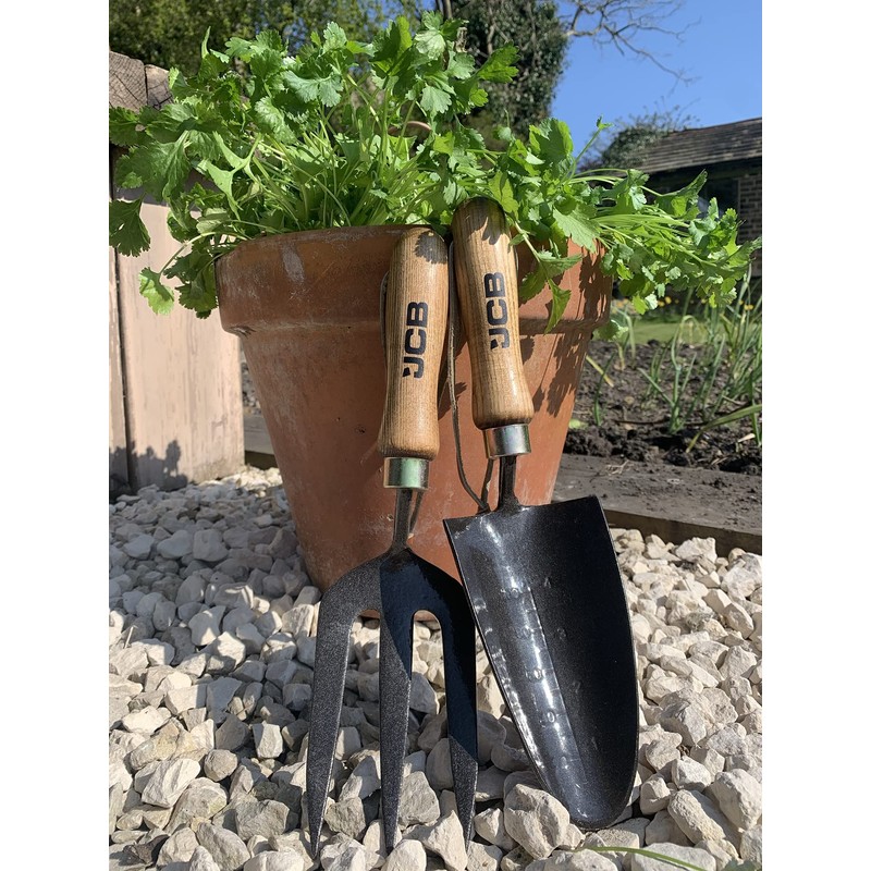 JCB - Solid Forged Hand Fork- Garden Fork Heavy Duty