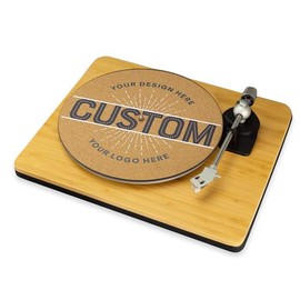 Custom Logo Business Record Player Slip Mat Turn Table DJ Slip Mat Scratch Pad (12")