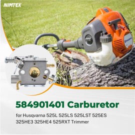 NIMTEK Carburador 584901401 con Herramienta De Ajuste para Husqvarna 525L 525Ls 525Lst 525Es 325He3 325He4 525Rxt Trimmer Carb