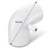 Aquade PVC Angle 90 ° 50 mm 2 x Socket