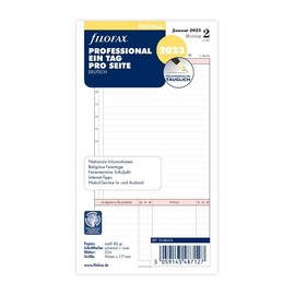 Filofax Personal Professional 1 Day on 1 Page (German) 2023