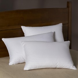 Cuddledown Feather Pillow | 95% Small Goose Feather, 5% Goose Down | Hypoallergenic | 100% Cotton Shell | Handcrafted | Oeko-TEX & RDS Certified | 20" x 36" | King | Soft