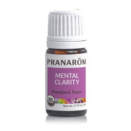 Pranarom - Mental Clarity Essential Oil Blend (5ml) - 100% Pure Natural Therapeutic Grade Essential Oil for Diffusing, Relaxation, and Focus | USDA and ECOCERT Certified Organic