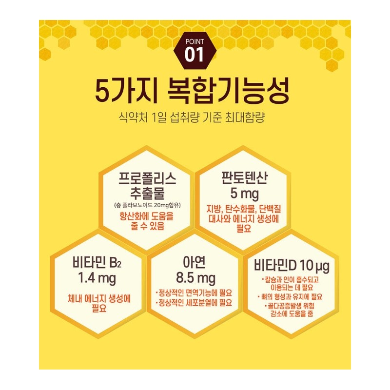 Propolis efficacy flavonoid nutritional supplement immunity for about 2 months