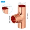 PATIKIL Copper Fittings 9.52mm Inner Diameter 1mm Thick T Copper