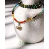 Bivei 108 Mala Beads Necklace 7 Chakra Semi-Precious Healing Gem