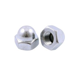 Cap Nuts M10 x 1.25 Galvanised Pack of 2