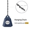 IMISNO Hanging Chain with Hooks,156 Inch Metal Black Basket Chain