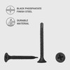 Marcopol (Pack of 100) Drywall Black Phosphate Carbon Steel 3.5