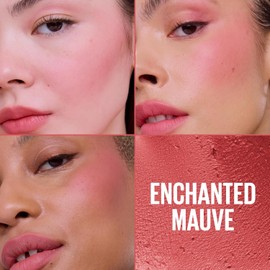 Maybelline Cloudtopia Blush for Cheeks and Lip Mousse, Ultra-Vivid, Pigmented Formula for Up to 14HR of Blush and Lip Makeup Color, Enchanted Mauve, 1 Count