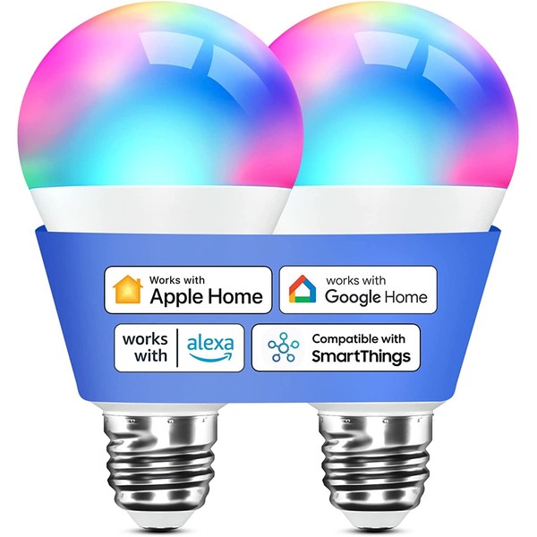 meross Smart Bulbs, Smart WiFi LED Bulbs Compatible with Apple