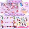 184 Pieces Unicorn Party Bag Children's Birthday Girl Unicorn Scratch