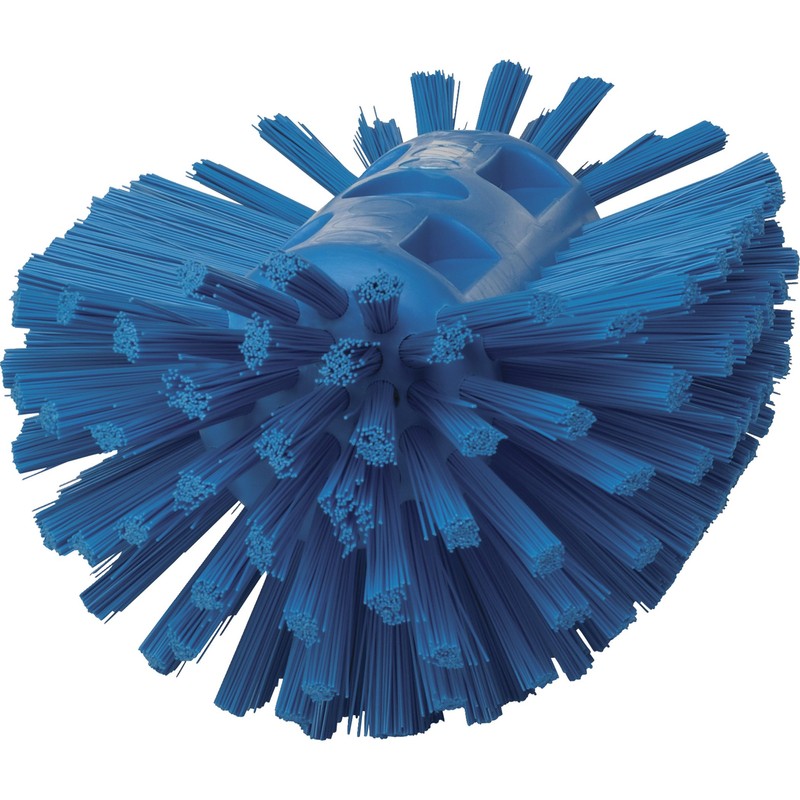 Vikan 70373 Polyester Bristle Hand-Held Tank Brush, 8", Blue