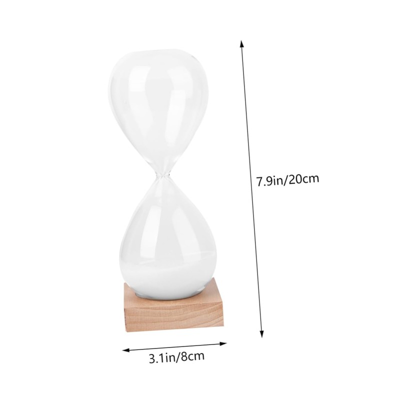 SHOWERORO Transparent Glass Timer Base Sand Clock for Home Decor