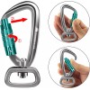 Panpazhe Locking Carabiner Clip 2.5" with Swivel Ring for Securing
