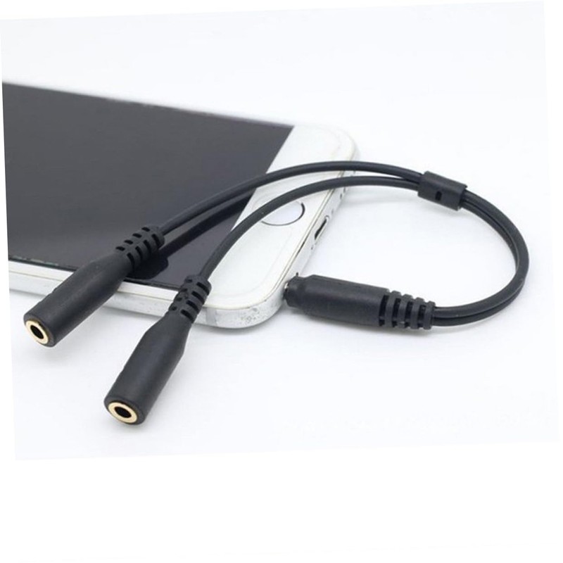 jojofuny 3pcs Headset Adapter Splitter for Headphone and Microphone Position