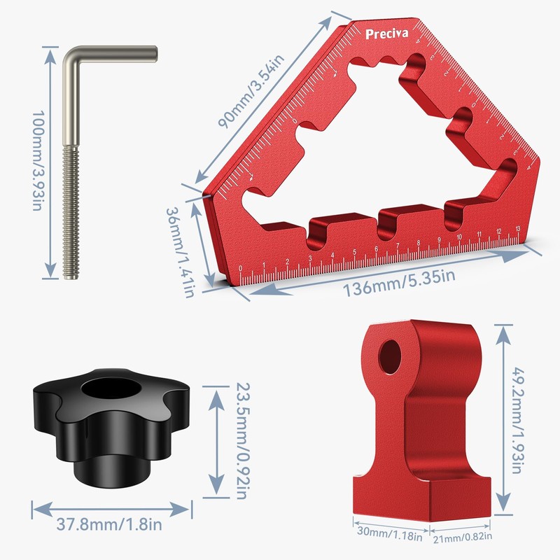 Positioning Angle, Preciva 45/90 Degree Positioning Angle Right Angle Clamps