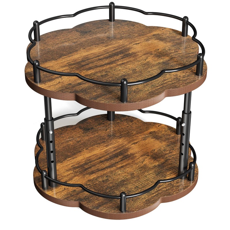Spice Rack Lazy Susan Organizer for Cabinet, Rotating Spice Organization