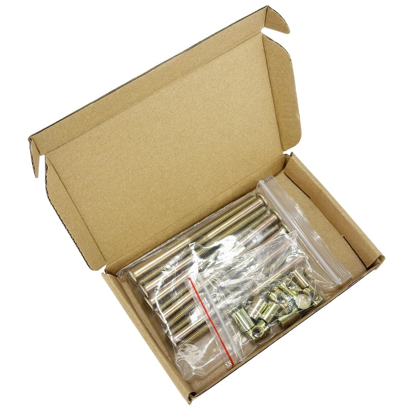 10-Set M6 Furniture Bolt and Nut Kit, Hex Socket Bed