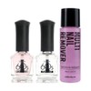 With Shan 60S Manicure Basic Nail 3 Piece Set, Base Coat + Top Coat + Remover / 위드샨 60S 매니큐어 기초네일 3종세트,베이스코트 + 탑코트 + 리무버