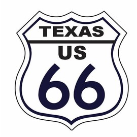 Generic Texas RT 66 Route 66 Sticker D2881 Highway Sign Road Sign 3""