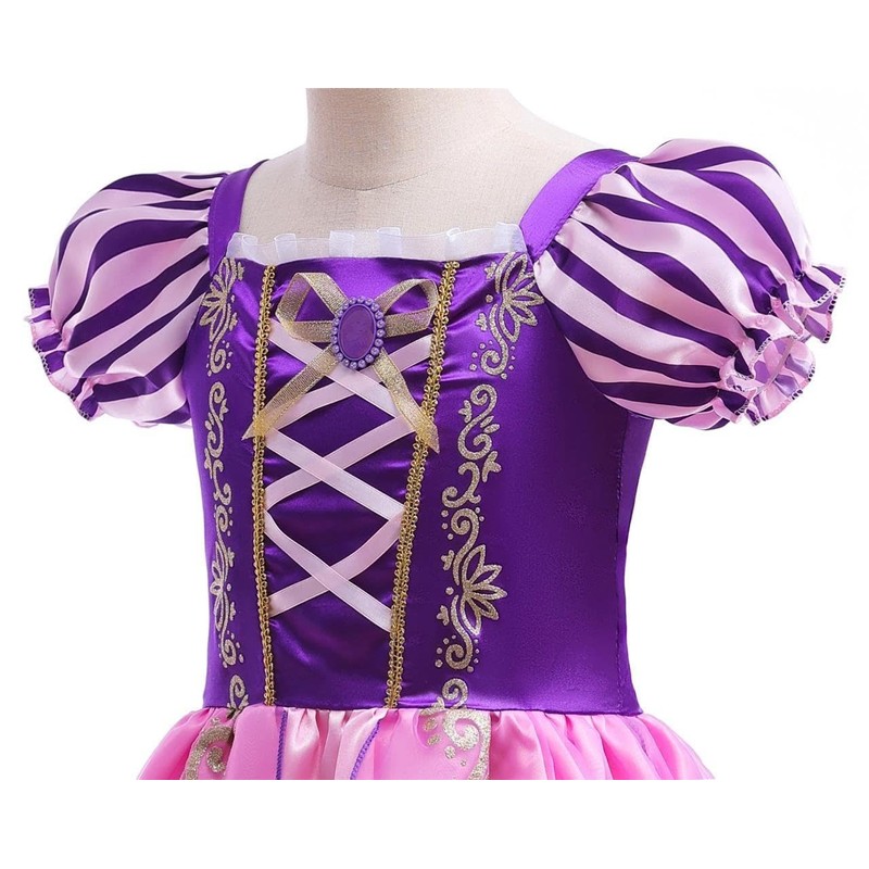 Dressy Daisy Vestido de Disfraz de Princesa Rapunzel con Accesorios