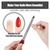 3 Pack 6.9 Inches Metal Nail File, Finger Nail Files