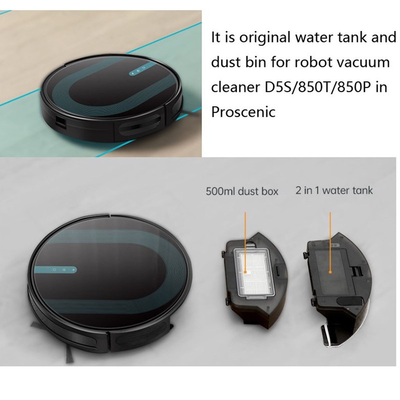 Robot Vacuum Water Tank Mop Cloth for Proscenic D5S 850T