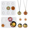 DIY Silicone Pendant Molds Cheriswelry 2pcs Round Donut Disc Resin
