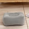 Inflatable Travel Foot Rest Pillow, Head Pad, Soft Flocking Pillow,