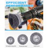 Rocaris 24 PCS Wire Wheel Brush for Drill , Carbon