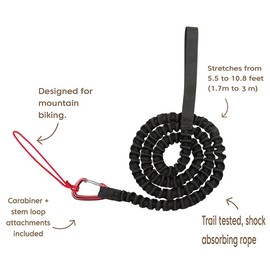 Kids MTB Tow Rope Bike Bungee Tow Rope for Kids Cycling Child Bike Stretch Bungee Cord Pull Stretch Pull Strap for Riding Further with Your Compatible with Any Bicycle